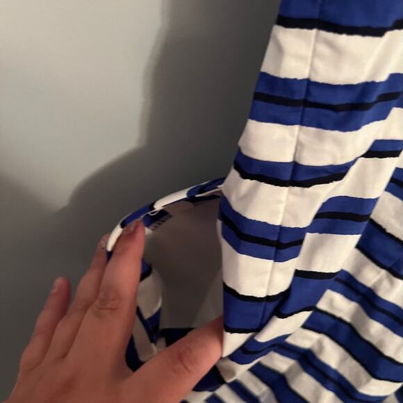 Gap Blue & White Stripe Sleeveless Mini Dress Womens Size 0 Petite Spandex Blend - Picture 7 of 11